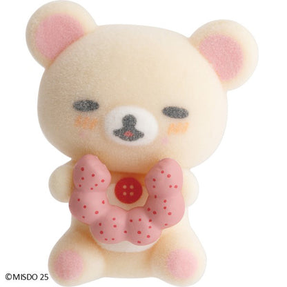 San-X Rilakkuma Petit Collection Korilakkuma Strawberry Pondy Ring Donut from mister donut theme San-X Japan