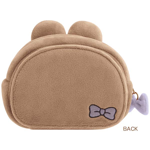 San-X Chairoi koguma Plush Case/ Pouch comes with mirror Makeup Rilakkuma theme from San-X Japan