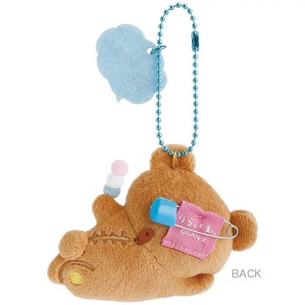 San-X Rilakkuma Plush Keychain Badge Yuruyuru Pokapoka Theme from San-X Japan