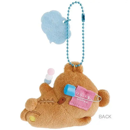 San-X Rilakkuma Plush Keychain Badge Yuruyuru Pokapoka Theme from San-X Japan