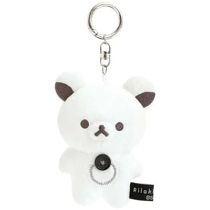 San-X Rilakkuma Korilakkuma Plush Keychain Basic Rilakkuma Monochrome theme from San-X Japan