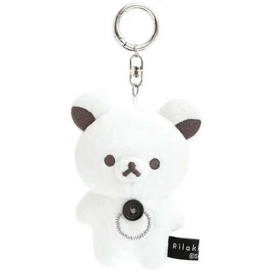 San-X Rilakkuma Korilakkuma Plush Keychain Basic Rilakkuma Monochrome theme from San-X Japan