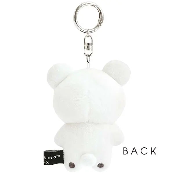 San-X Rilakkuma Korilakkuma Plush Keychain Basic Rilakkuma Monochrome theme from San-X Japan