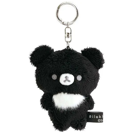 San-X Rilakkuma Chairoi koguma Plush Keychain Basic Rilakkuma Monochrome theme from San-X Japan