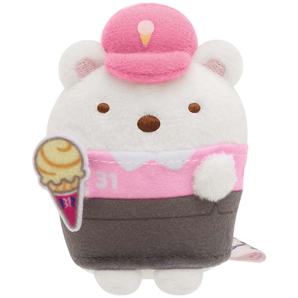 San-X Sumikko gurashi Tenori Plush Shirokuma/ Penguin?/ Tonkatsu/ Neko/ Tokage Sumikko Baskin Robbins theme from San-X Japan