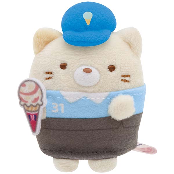 San-X Sumikko gurashi Tenori Plush Shirokuma/ Penguin?/ Tonkatsu/ Neko/ Tokage Sumikko Baskin Robbins theme from San-X Japan