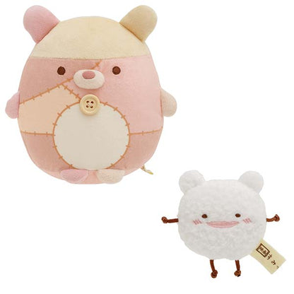 San-X Sumikko gurashi Plush set of  Shirokuma Plush and Wata (Cotton) Tenori plush from Movie 'Tsugihagi Koujou no Fushigina-ko' Theme San-X Japan