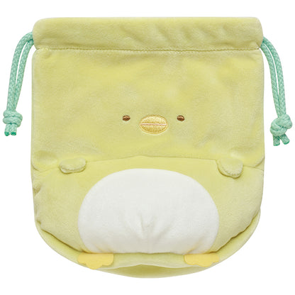 San-X Sumikko gurashi Drawstring bag Penguin? from Pom Poko Kyumugurumi San-X Japan