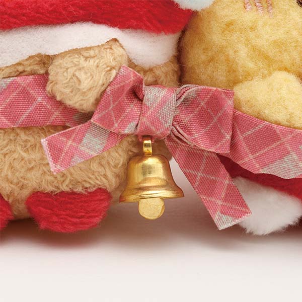 San-X Sumikko gurashi Tenori Plush Tonkatsu & Ebi furai no shippo from Strawberry Christmas Theme 2023 San-X Japan