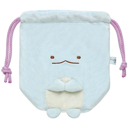 San-X Sumikko gurashi Tokage Drawstring plush bag from 'Tokage and Tokage's mother and Kira-Kira Night' Theme San-X Japan