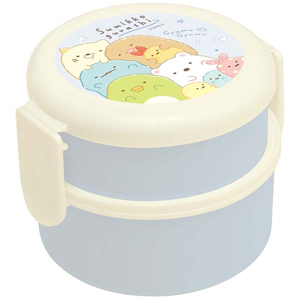 San-X Sumikko gurashi Round Lunch Box 2layers comes with Fork San-X Japan