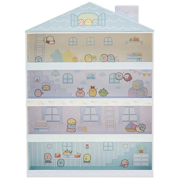 Sumikko gurashi Blue House Display Case for Tenori Plushies from San-X Japan