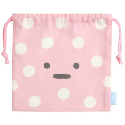 San-X Sumikko gurashi Furoshiki Mini Drawstring Bag from 'Shirokuma's Hometown' Theme San-X Japan