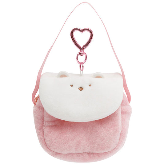 San-X Sumikko gurashi Shirokuma bag Odekake Plush Keychain from Minikko nursery shool theme San-X Japan
