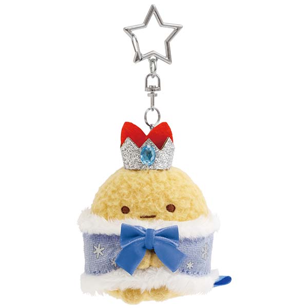 San-X Sumikko gurashi Ebifurai no shippo Plush Keychain from Sumikko Christmas theme 2025 San-X Japan