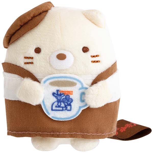 San-X Sumikko gurashi Neko Tenori Plush Collaborated with Komeda Coffee Shop from San-X