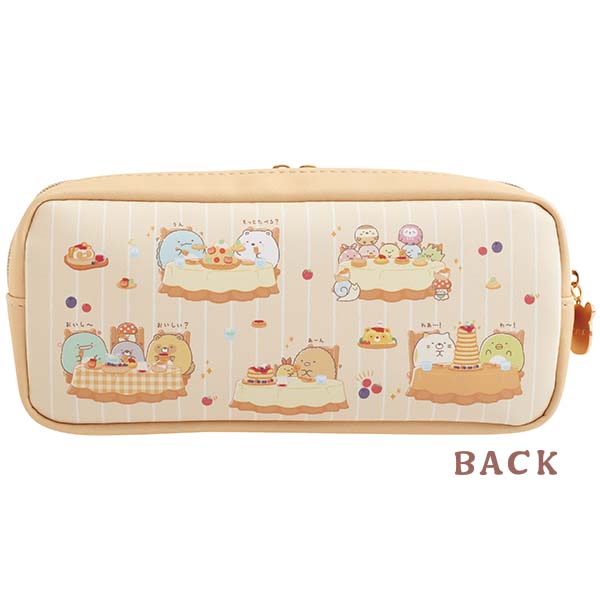 San-X Sumikko gurashi Front Pocket Pencil Case Tanuki’s Manmaru Restaurant Theme from San-X Japan
