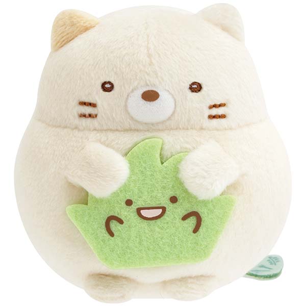 San-X Sumikko gurashi Scine Plush Set of Tenori Neko & Omelette rice Tanuki’s Manmaru Restaurant Theme from San-X Japan