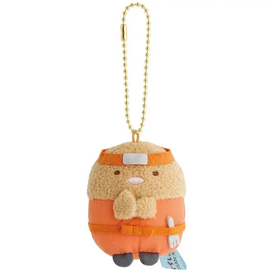 San-X Sumikko gurashi Tonkatsu Plush Keychain Ninja theme from San-X Japan