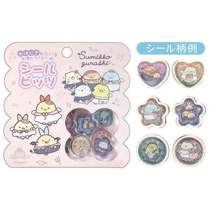 San-X Sumikko gurashi Angel and Devil's Tails theme Seal Bits Acrylic Flake stickers San-X Japan