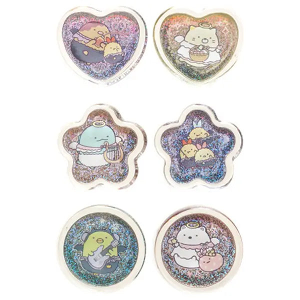 San-X Sumikko gurashi Angel and Devil's Tails theme Seal Bits Acrylic Flake stickers San-X Japan
