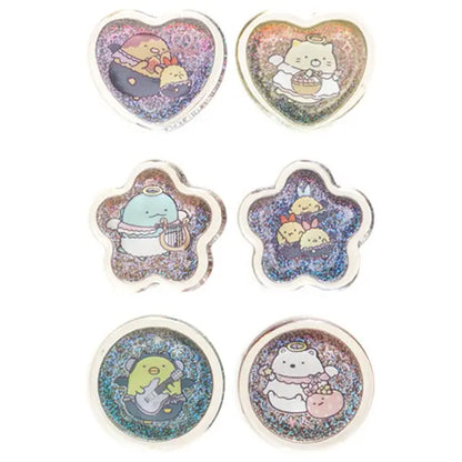 San-X Sumikko gurashi Angel and Devil's Tails theme Seal Bits Acrylic Flake stickers San-X Japan