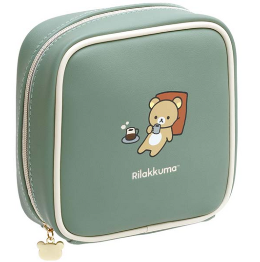 Rilakkuma Square Case/ Pouch from 'Basic Rilakkuma Home Cafe' Theme San-X Japan