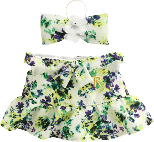 Rilakkuma Clothes set of Dress & Ribbon for Plush Collaborated with ROPE PICNIC from San-X Japan