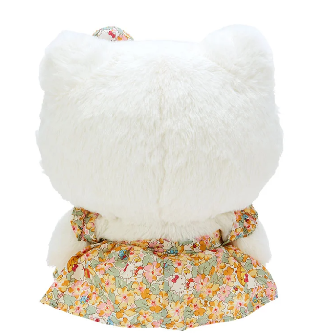 Sanrio Hello Kitty x Liberty Fabrics Collaboration Plush (YE) Height 24cm, approx, Sanrio Direct from Japan