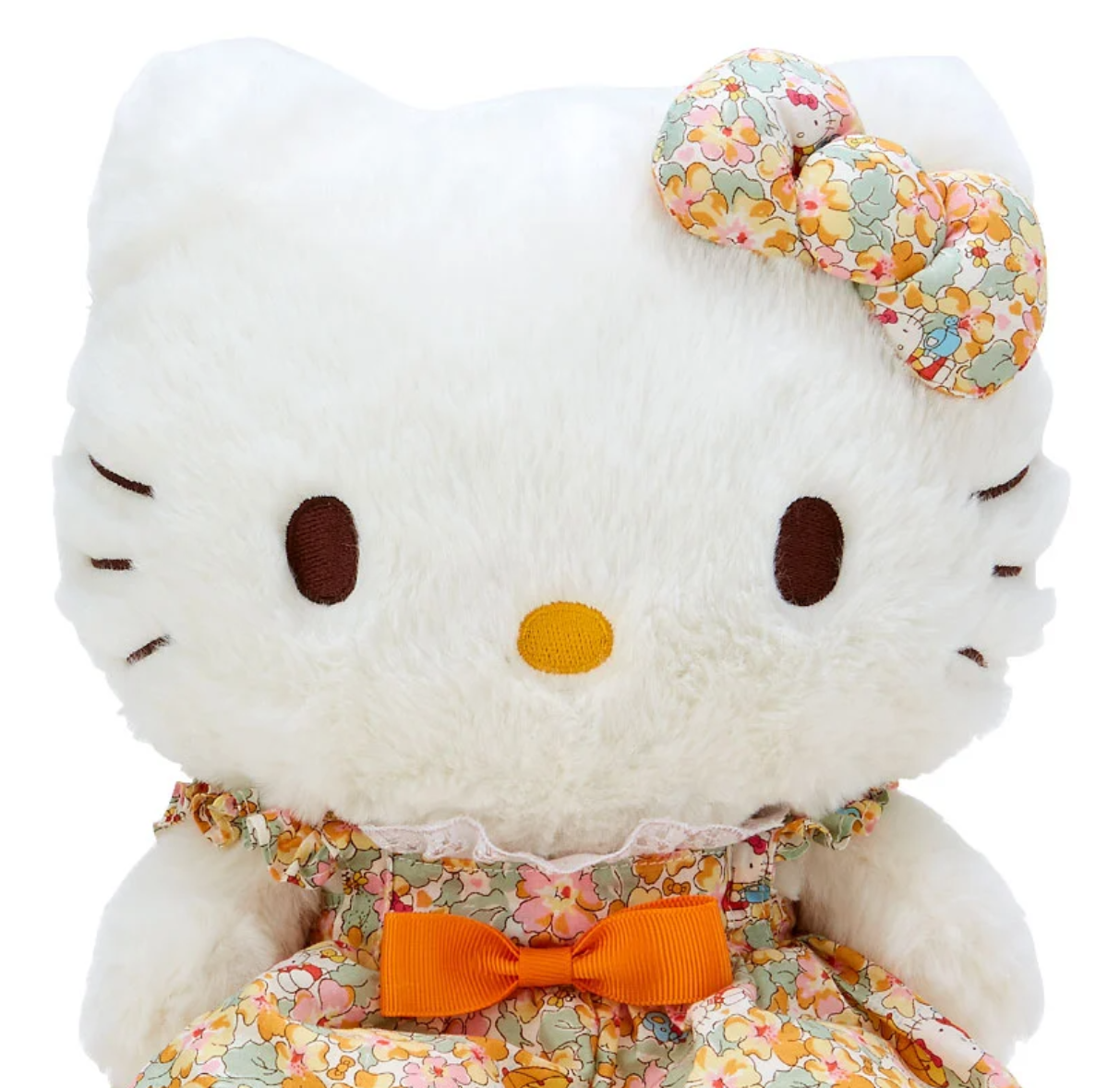 Sanrio Hello Kitty x Liberty Fabrics Collaboration Plush (YE) Height 24cm, approx, Sanrio Direct from Japan
