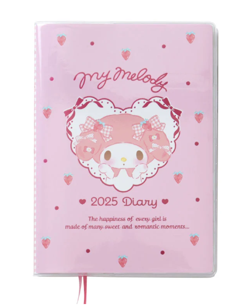 Sanrio My Meloy B6 Diary 2025 Monthly & Weekly Schedule book Planner Direct from Japan