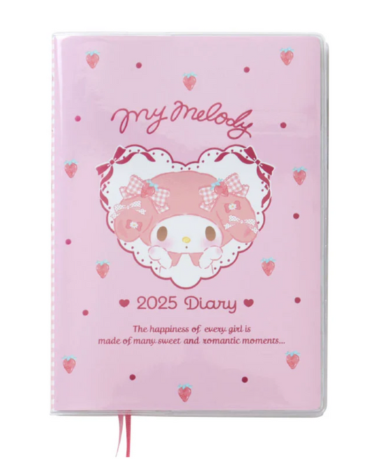 Sanrio My Meloy B6 Diary 2025 Monthly & Weekly Schedule book Planner Direct from Japan