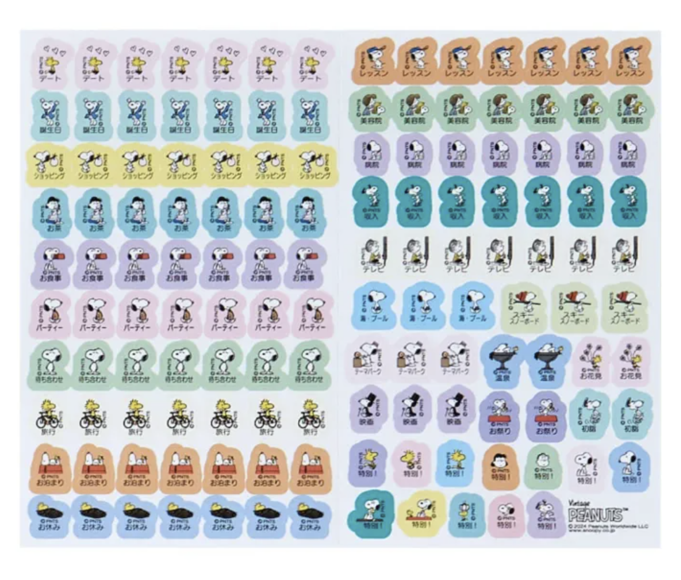 Sanrio Peanuts SNOOPY B6 Diary 2025 Monthly & Weekly Schedule book Planner Direct from Japan