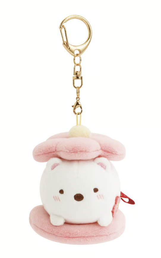 San-X Sumikko gurashi Shirokuma Plush Keychain Wagashi theme Limited Edition Sumikko gurashi dou San-X Japan
