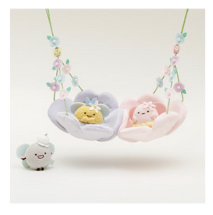 San-X Sumikko gurashi Tenori Plush Set Limited Edition Zassou & Fairies Flower garden theme from San-X Japan