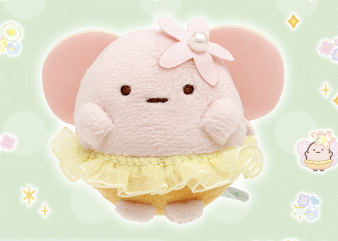 San-X Sumikko gurashi Tenori Plush Set Limited Edition Zassou & Fairies Flower garden theme from San-X Japan