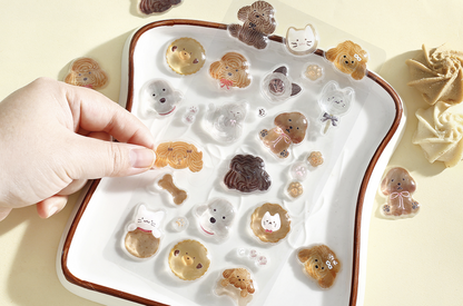 Kyururun 3D Sticker 3styles Fluffy Animals/ Merci/ Marine Life from BGM