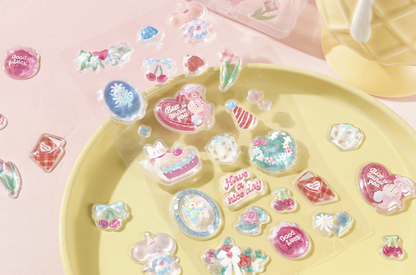 Kyururun 3D Sticker 3styles Fluffy Animals/ Merci/ Marine Life from BGM