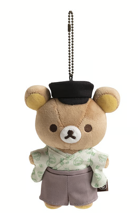San-X Rilakkuma Plush Keychain Limited Edition Dougo Rilakkuma-no Yu Theme San-X Japan