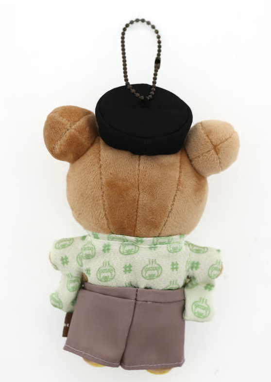 San-X Rilakkuma Plush Keychain Limited Edition Dougo Rilakkuma-no Yu Theme San-X Japan