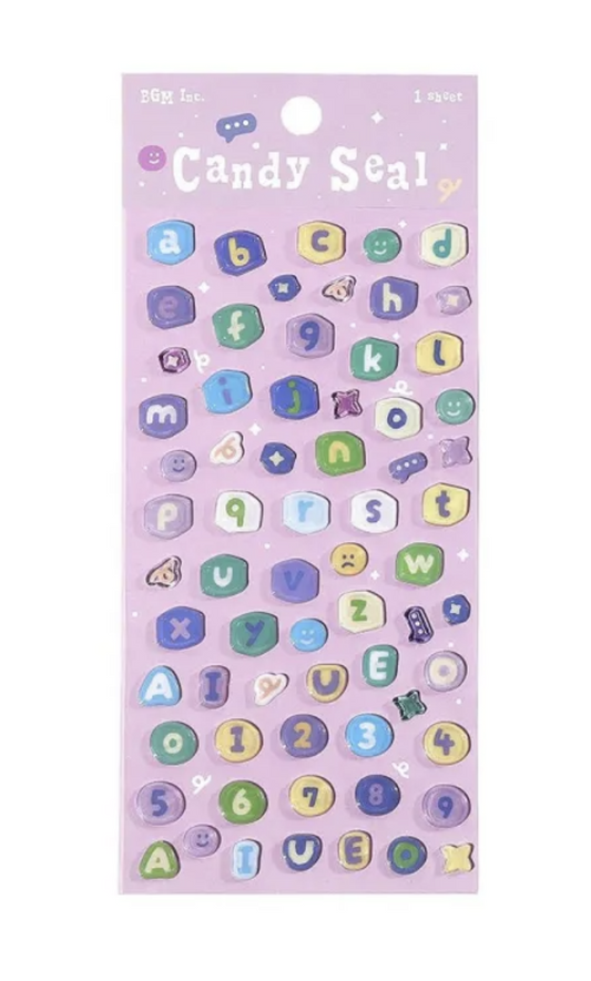 Candy Sticker Alphabets & Numbers from BGM