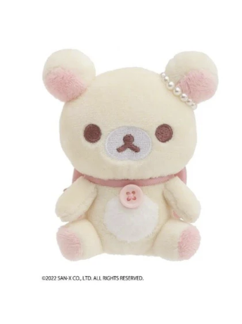 Korilakkuma Plush Badge Korikogu's Jewel Cherry theme Rilanowa from San-X Japan