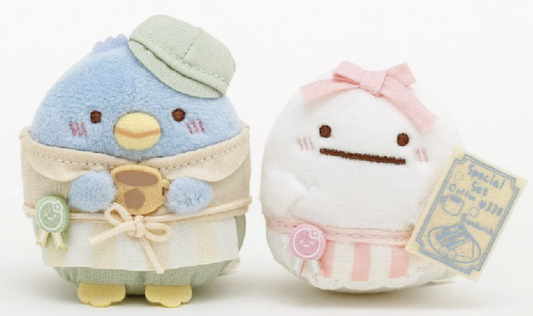 Sumikko gurashi Tenori Plush Set of Penguin genuine and Obake  Sumikko Marche theme Limited Edition from San-X Japan