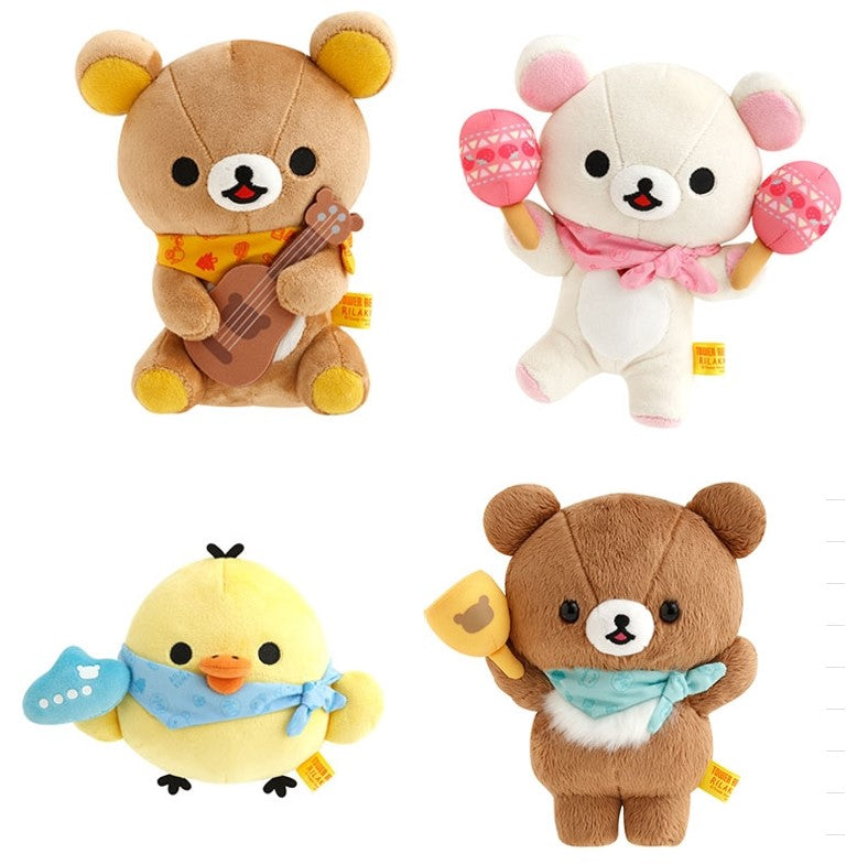 Rilakkuma x TOWER RECORDS Collaboration Plush Limited Edition Rilakkuma/ Korilakkuma/ Kiiroitori/ Chairoi koguma  San-X Japan