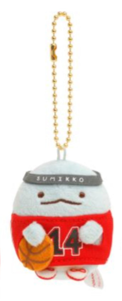 San-X Sumikko gurashi Plush Keychain from 'Sumikko Basketball' theme Limited Edition San-X Japan