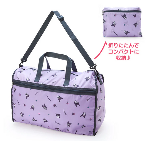 Sanrio Foldable Bag Boston Bag Kuromi Travel Bag Sanrio Direct from Japan
