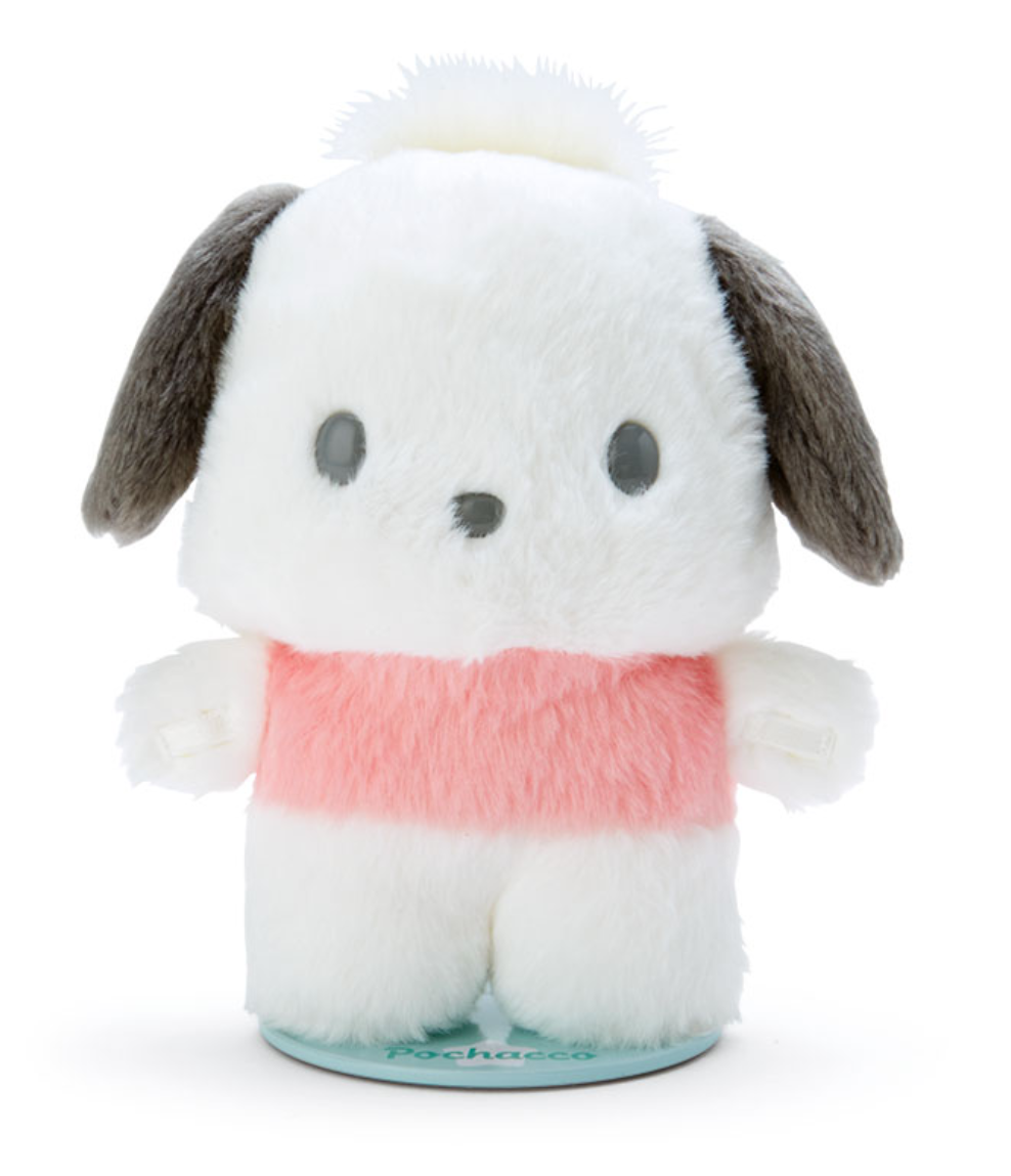 Sanrio Pochacco Plush 'Pitatto Friends' M size Standable Doll Sanrio Direct from Japan