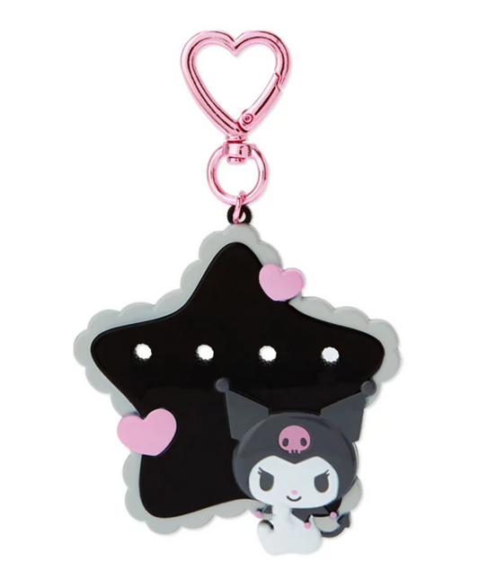 Sanrio Customize Keychain 'My Pachirun' Kuromi (4 holes) Direct from Japan
