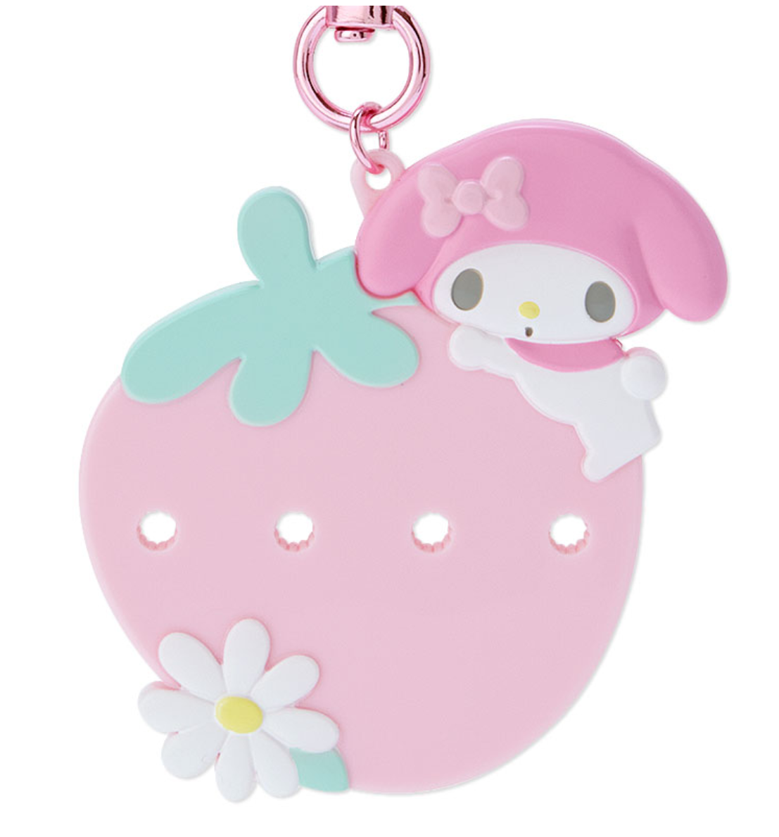 Sanrio Customize Keychain 'My Pachirun' My Melody (4 holes) Direct from Japan