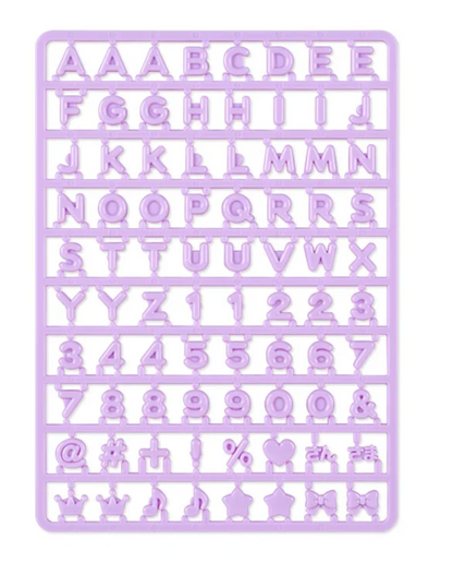 Sanrio Alphabet parts Purple for 'My Pachirun' Character Customize Keychain Direct from Japan